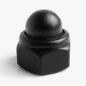 Black Stainless Steel Dome Nyloc Nut DIN 986
