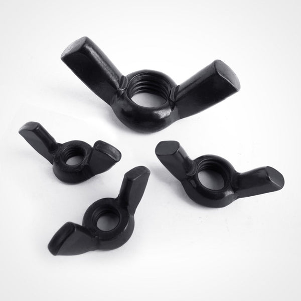 Carbolts Black Stainless Steel Wing Nut DIN315 blacked using the CB10 process