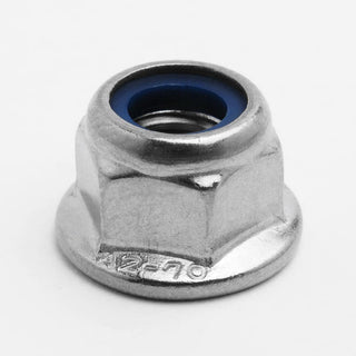 Hexagon Nylon or Nyloc Locking Nuts (DIN 985) - Stainless Steel (A2)